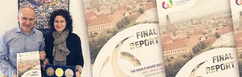 Adam Roczek visits IWGA Headquarters 