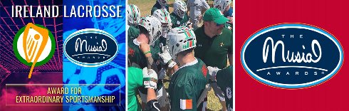 Ireland Lacrosse Selected to Receive Prestigious 2020 Musial Award 