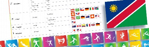 Namibia Competes in Fistball 