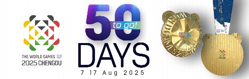 IWGA celebrates 50-Day countdown with superb medal reveal for TWG 2025