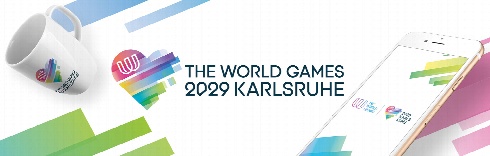 The World Games 2029 Karlsruhe logo and visual identity unveiled
